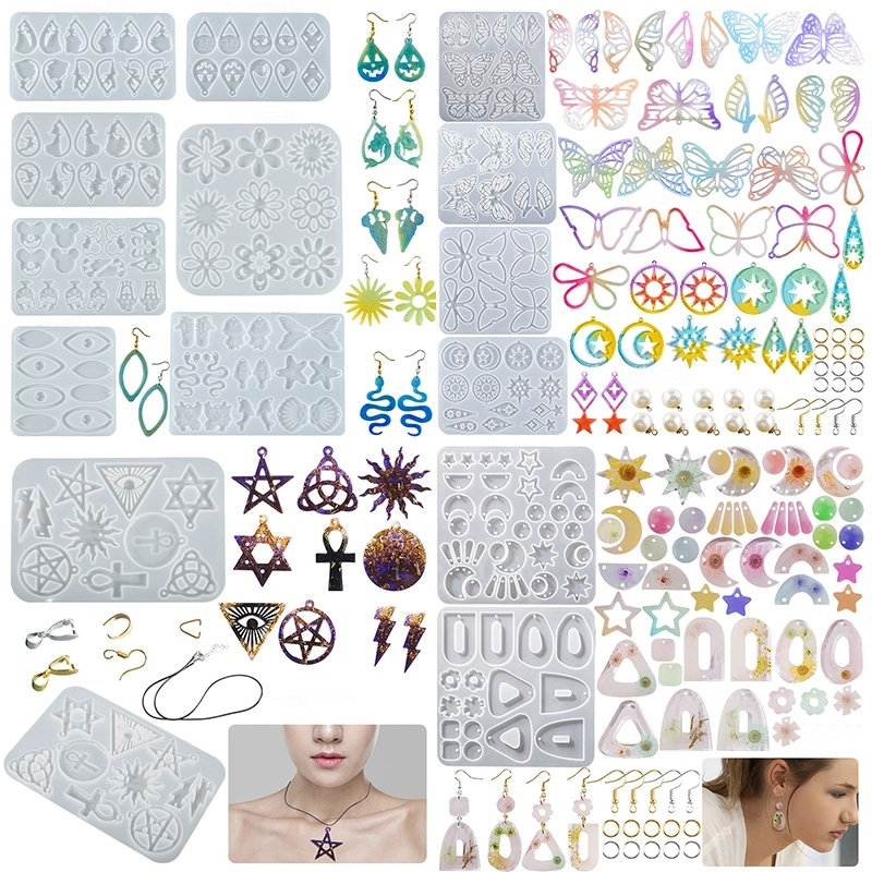 Resin Art Work - Anting Liontin Silikon Cetakan Epoksi Resin