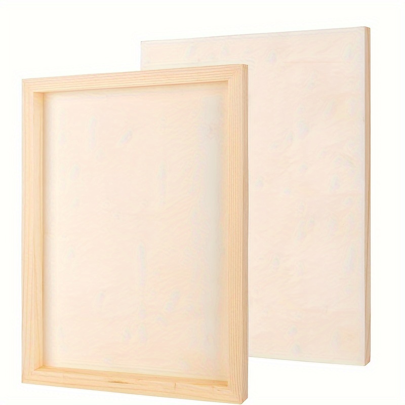 Resin Art Frame - 2 buah papan Panel kayu, papan