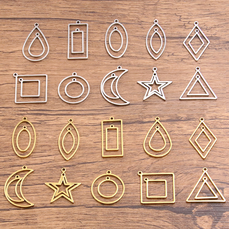 Resin Art Frame - 10 Buah 2 Warna Bingkai Baja