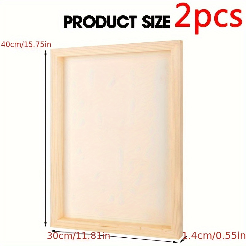 2 buah papan Panel kayu, papan - Resin Art Frame ulasan dan harga