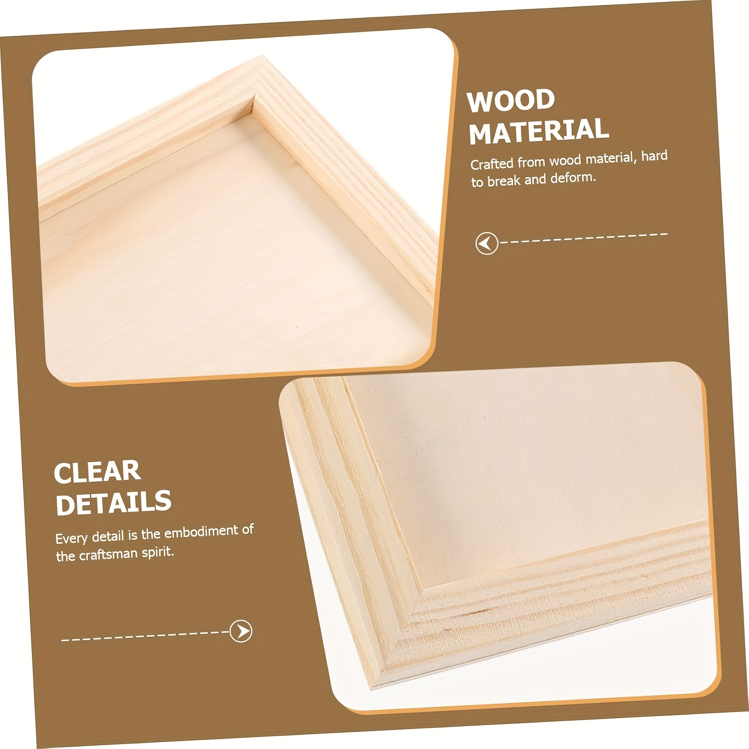 2 buah papan Panel kayu, papan - Resin Art Frame ulasan dan harga