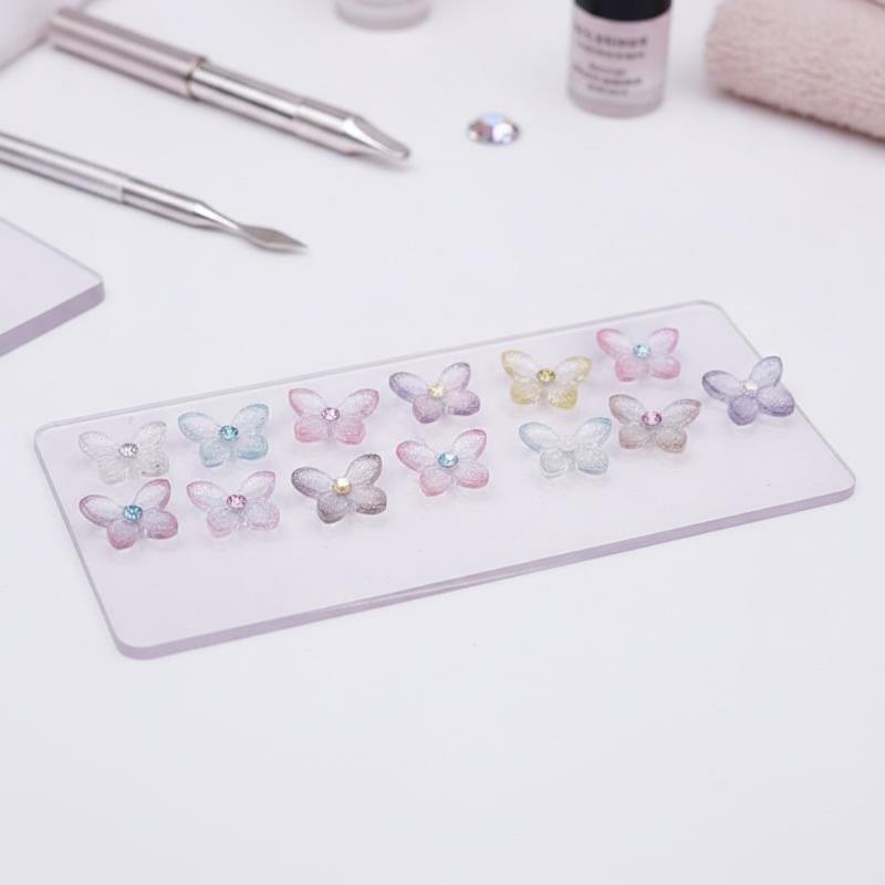 Hiasan Kuku 3D Berkilau 30Pcs  - Resin Art Using Flowers ulasan dan harga