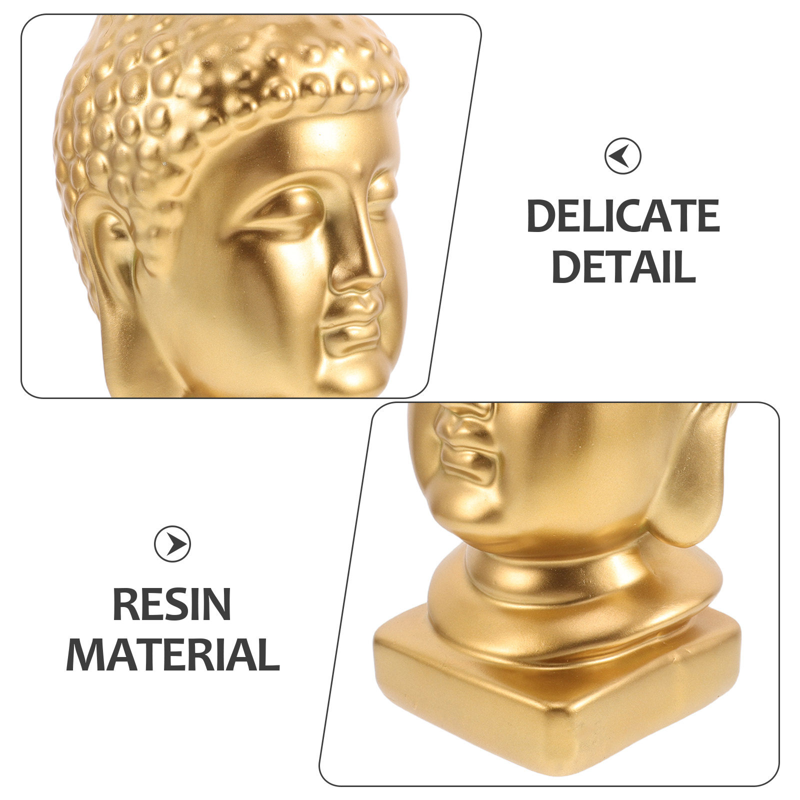 Patung Kepala Buddha Resin, Pa - Resin Art Decor ulasan dan harga