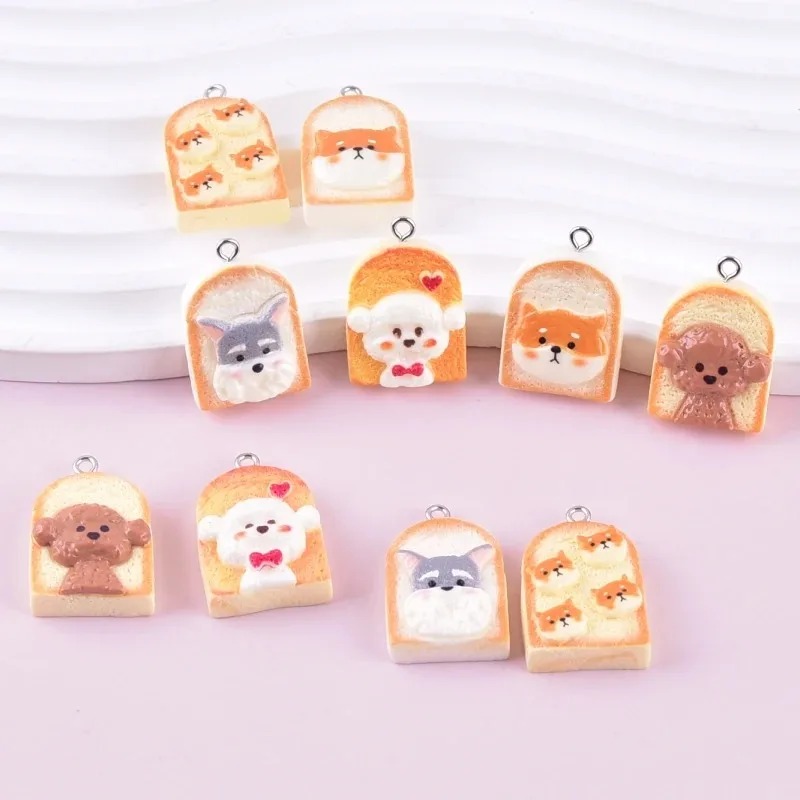 10 Buah Liontin Resin Anjing R - Resin Art Decor ulasan dan harga