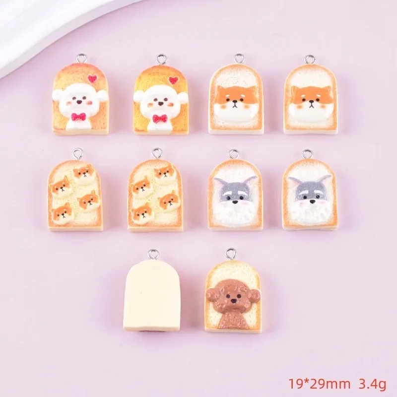 10 Buah Liontin Resin Anjing R - Resin Art Decor ulasan dan harga