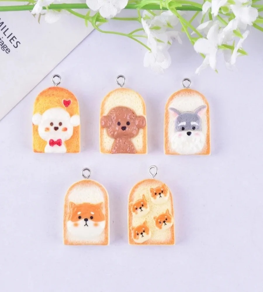 10 Buah Liontin Resin Anjing R - Resin Art Decor ulasan dan harga