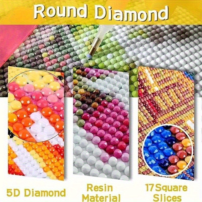 Seni Berlian Retro 2D, ornamen - Resin Art Meaning ulasan dan harga