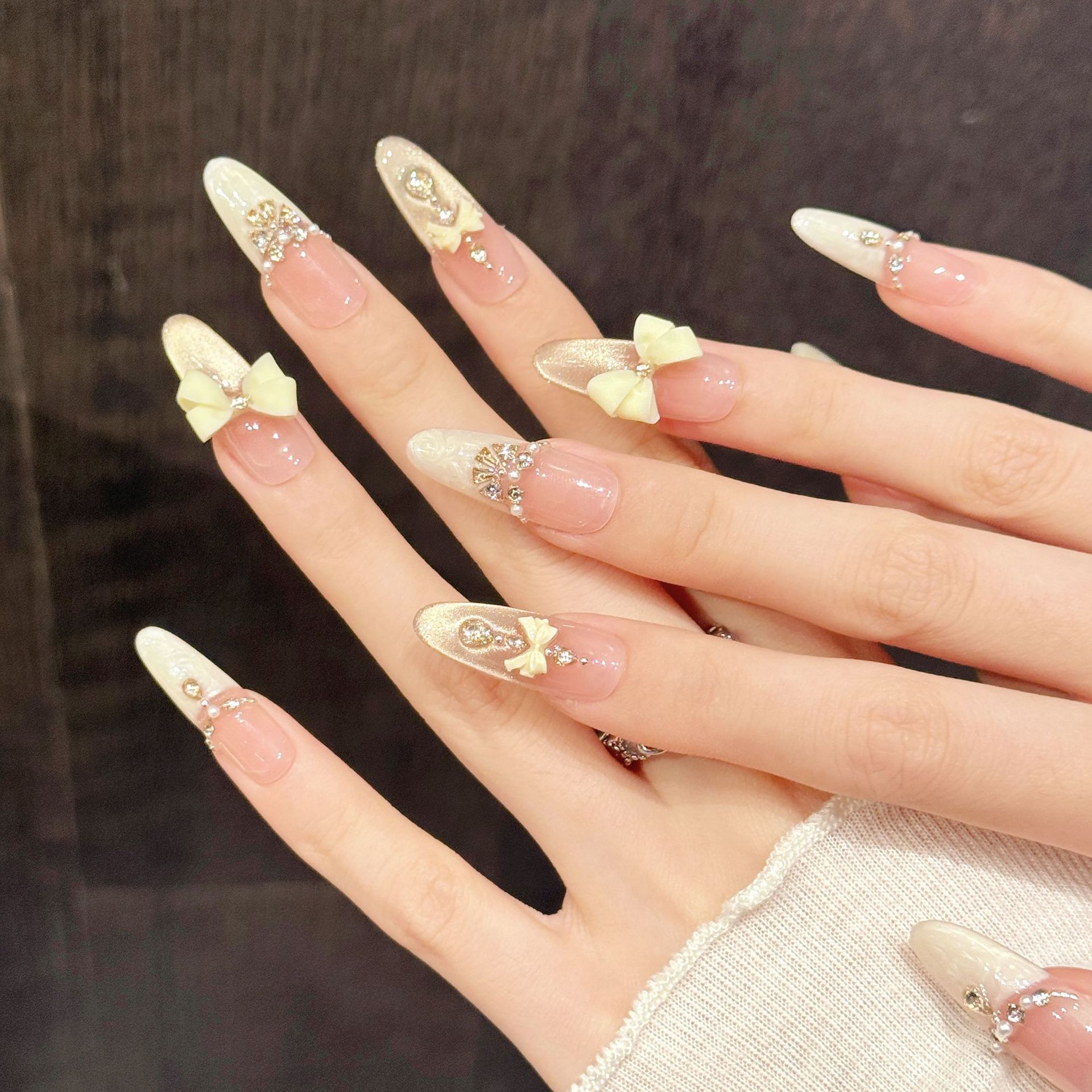 10pcs Kuku Palsu Buatan Tangan - Resin Art Decor ulasan dan harga