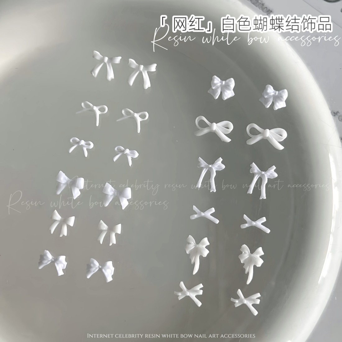 YYM 50PCS Hiasan Kuku Pita Put - Resin Art Instagram ulasan dan harga