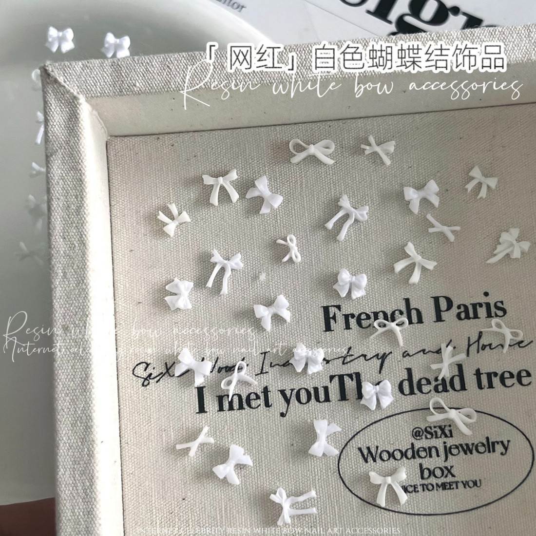 YYM 50PCS Hiasan Kuku Pita Put - Resin Art Instagram ulasan dan harga