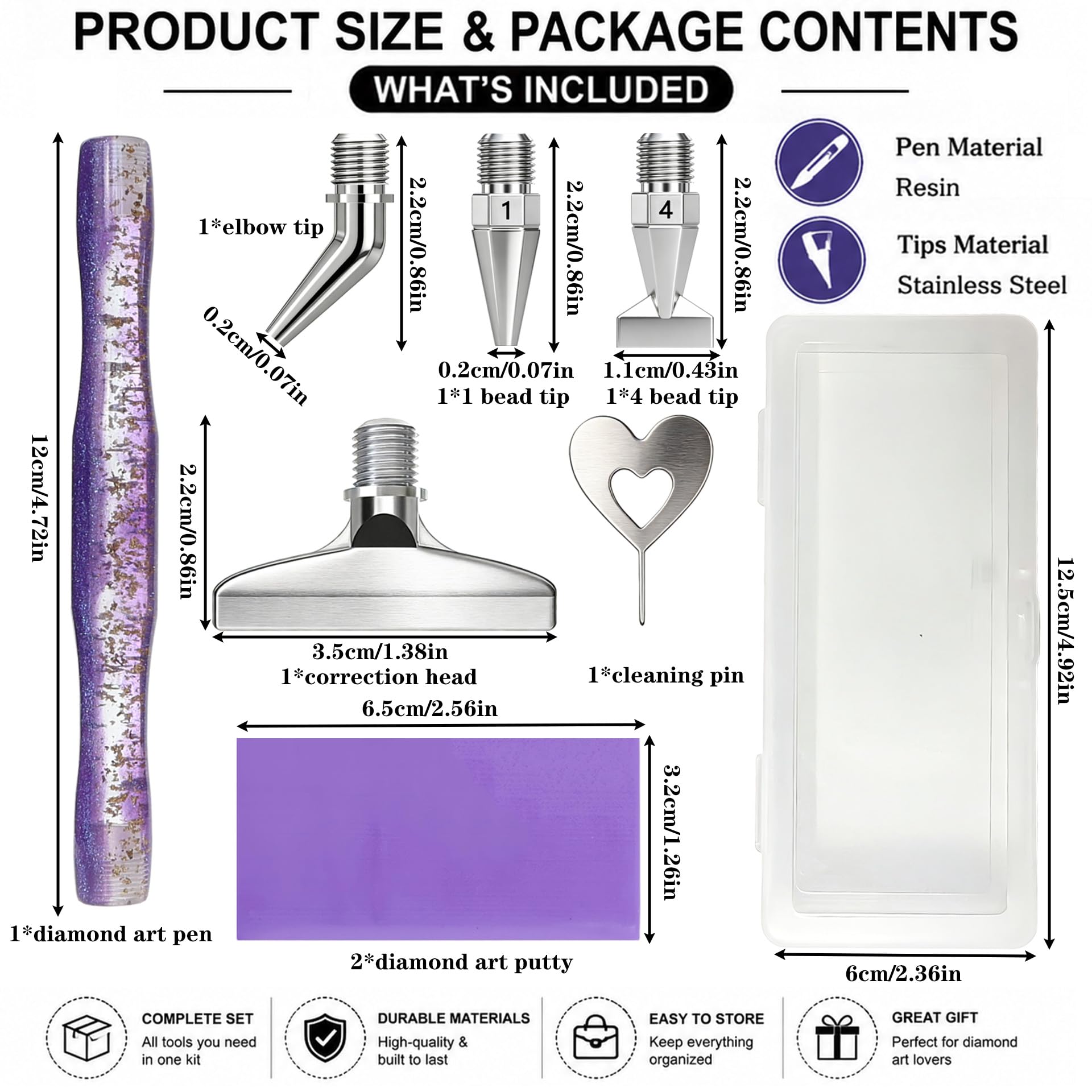 Pena seni lukis berlian, denga - Resin Art Diy ulasan dan harga