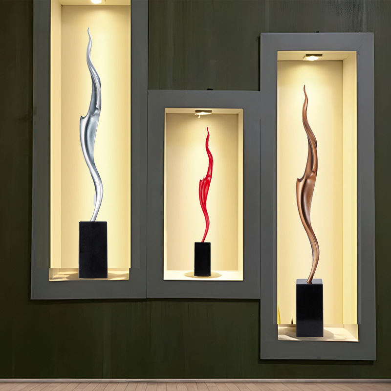 Patung seni abstrak ramping ve - Resin Art Meaning ulasan dan harga