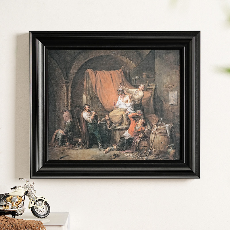 Bingkai Foto Kayu Solid Hitam  - Resin Art Frame ulasan dan harga