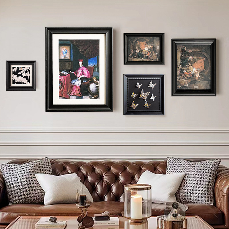 Bingkai Foto Kayu Solid Hitam  - Resin Art Frame ulasan dan harga