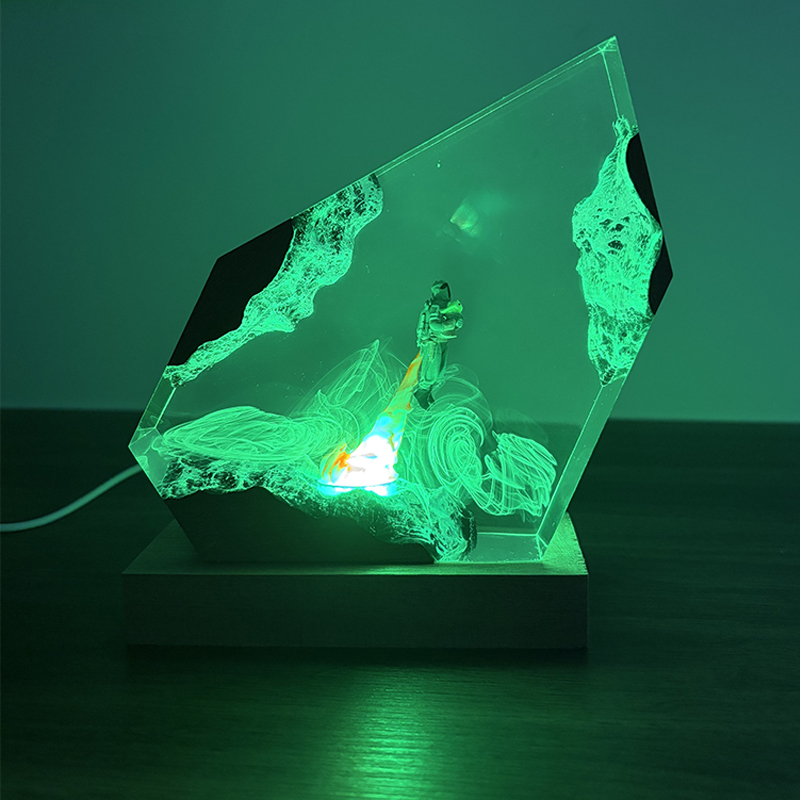 Lampu Meja Resin Figur Anime S - Resin Art Decor ulasan dan harga