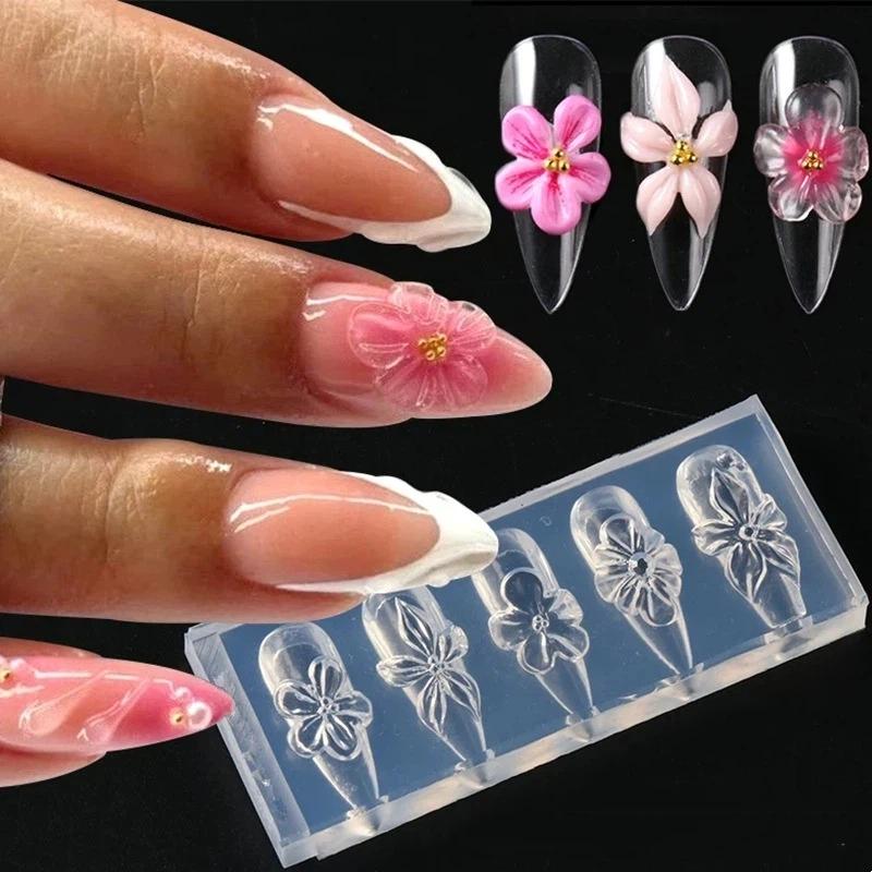 Cetakan Kuku Bunga 3D Silikon  - Resin Art Using Flowers ulasan dan harga