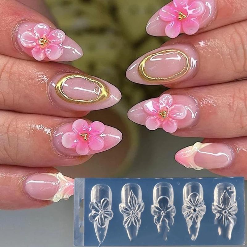 Cetakan Kuku Bunga 3D Silikon  - Resin Art Using Flowers ulasan dan harga